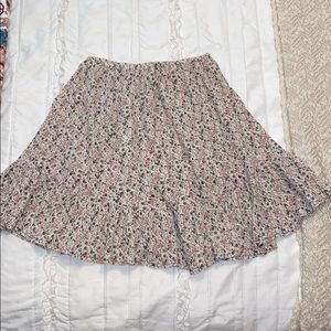 Handmade Floral Skirt with Ruffle Trim